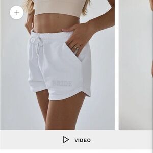 SIX STORIES bride cotton athletic shorts